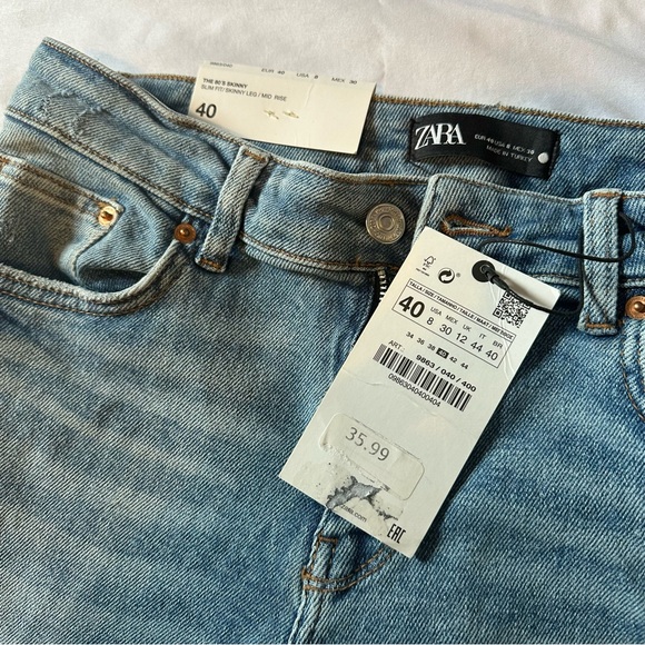 NWT Zara 80s skinny jean - Picture 4 of 6